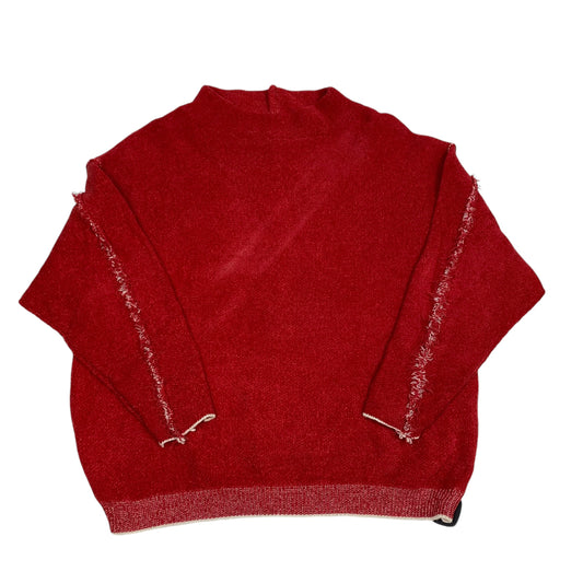 Sweater By Zenana Outfitters In Red, Size: M