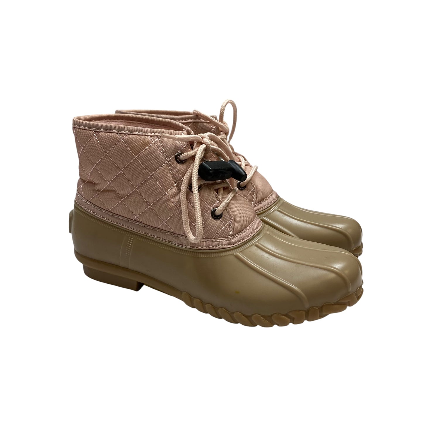 Boots Rain By St Johns Bay In Brown & Pink, Size: 8