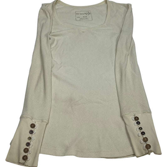 Top Long Sleeve By We The Free In Cream, Size: M