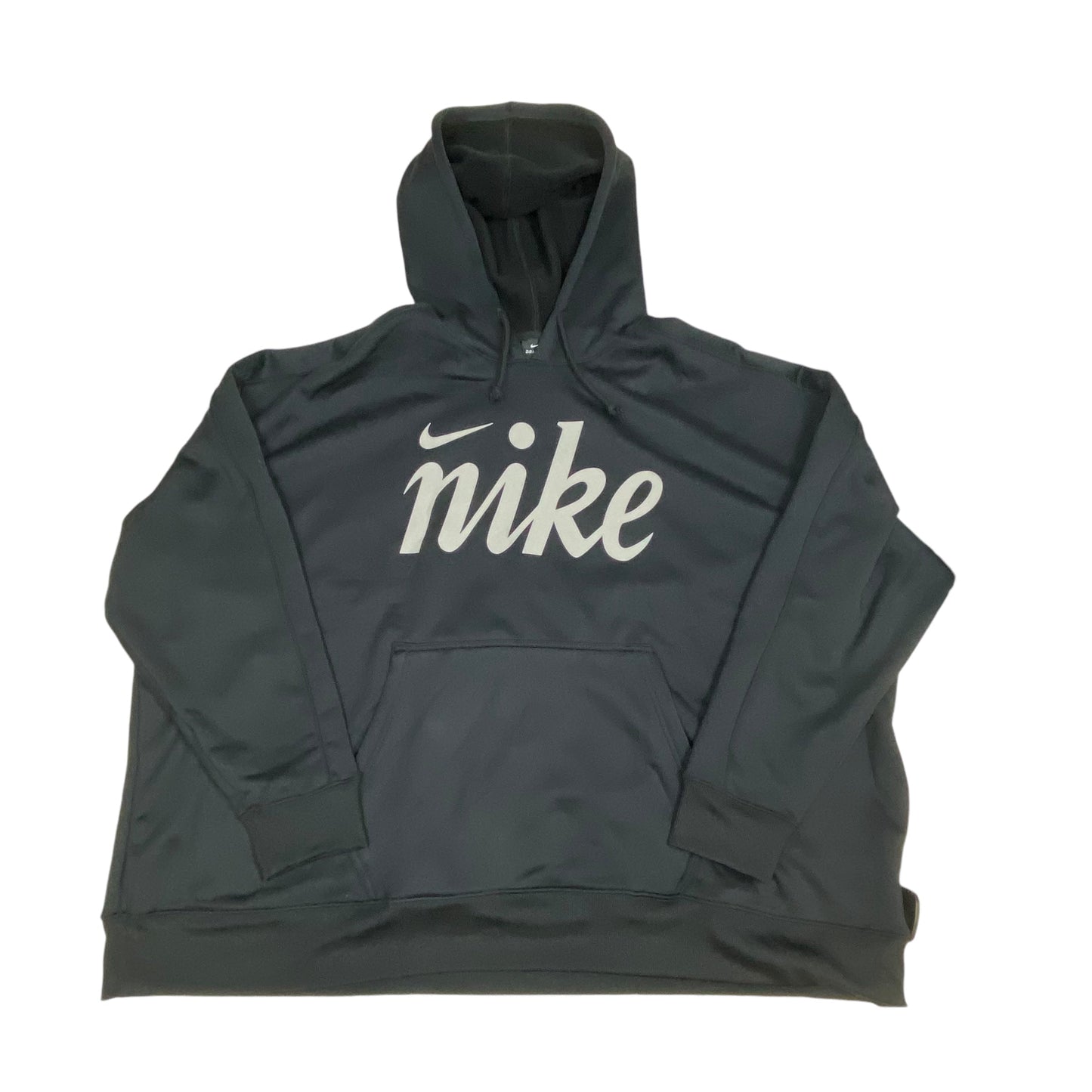 Athletic Sweatshirt Hoodie By Nike In Black, Size: 3x