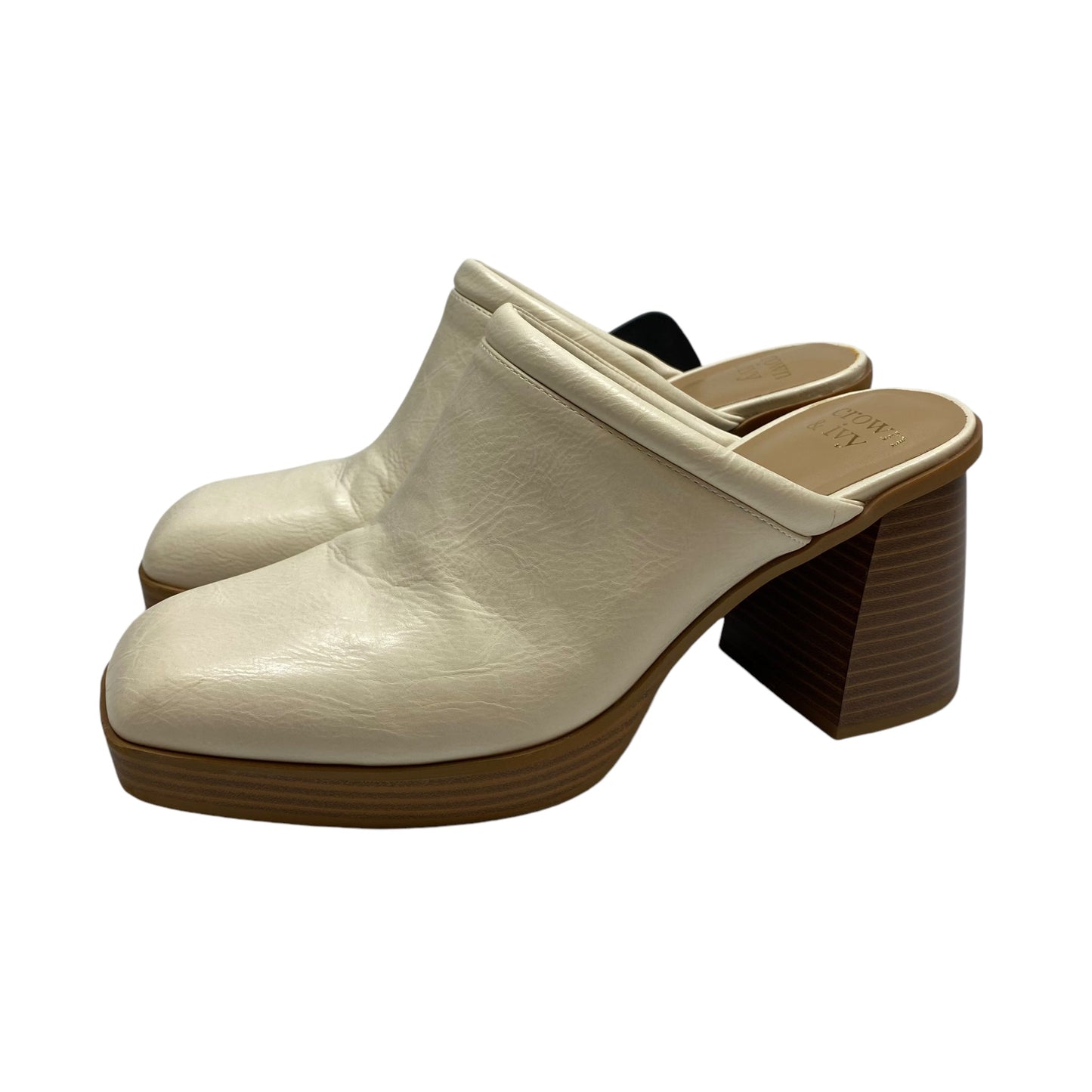 Shoes Heels Platform By Crown And Ivy In Cream, Size: 11