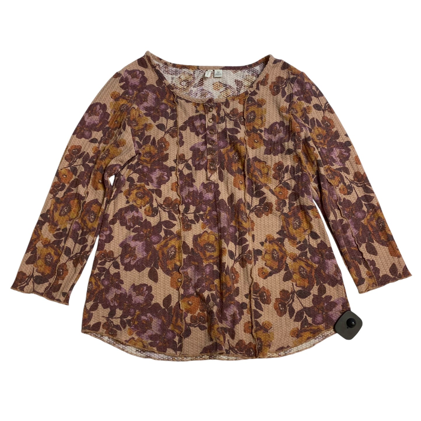 Top Long Sleeve By Cato In Pink & Purple, Size: M