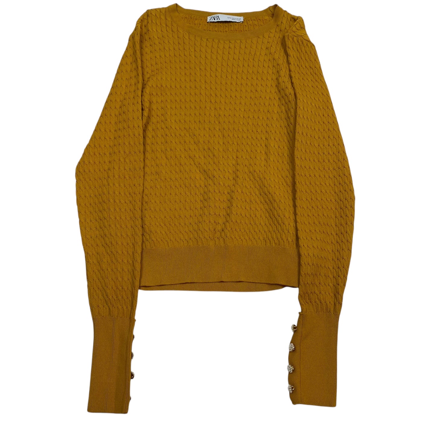 Sweater By Zara In Yellow, Size: M