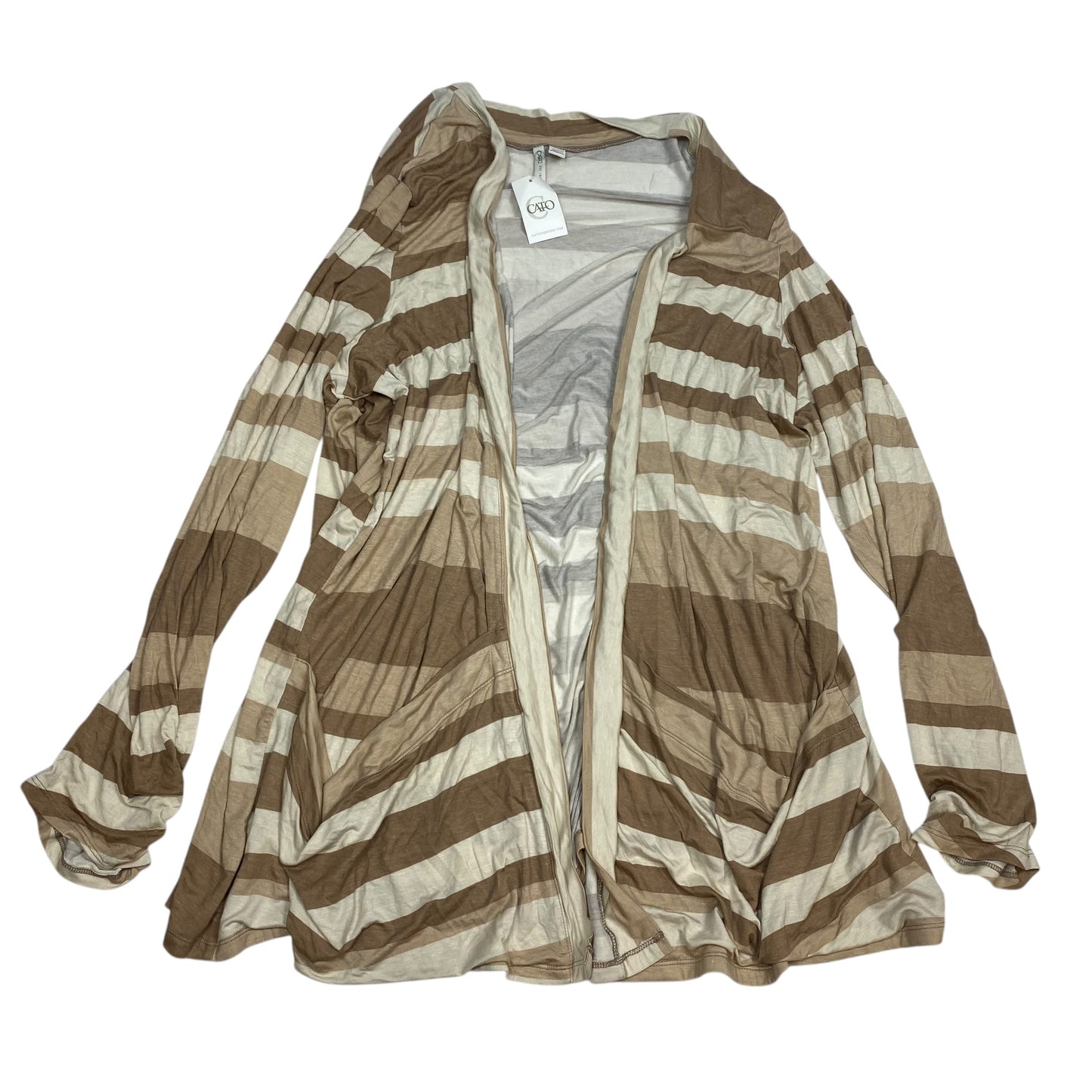 Cardigan By Cato In Tan, Size: 4x