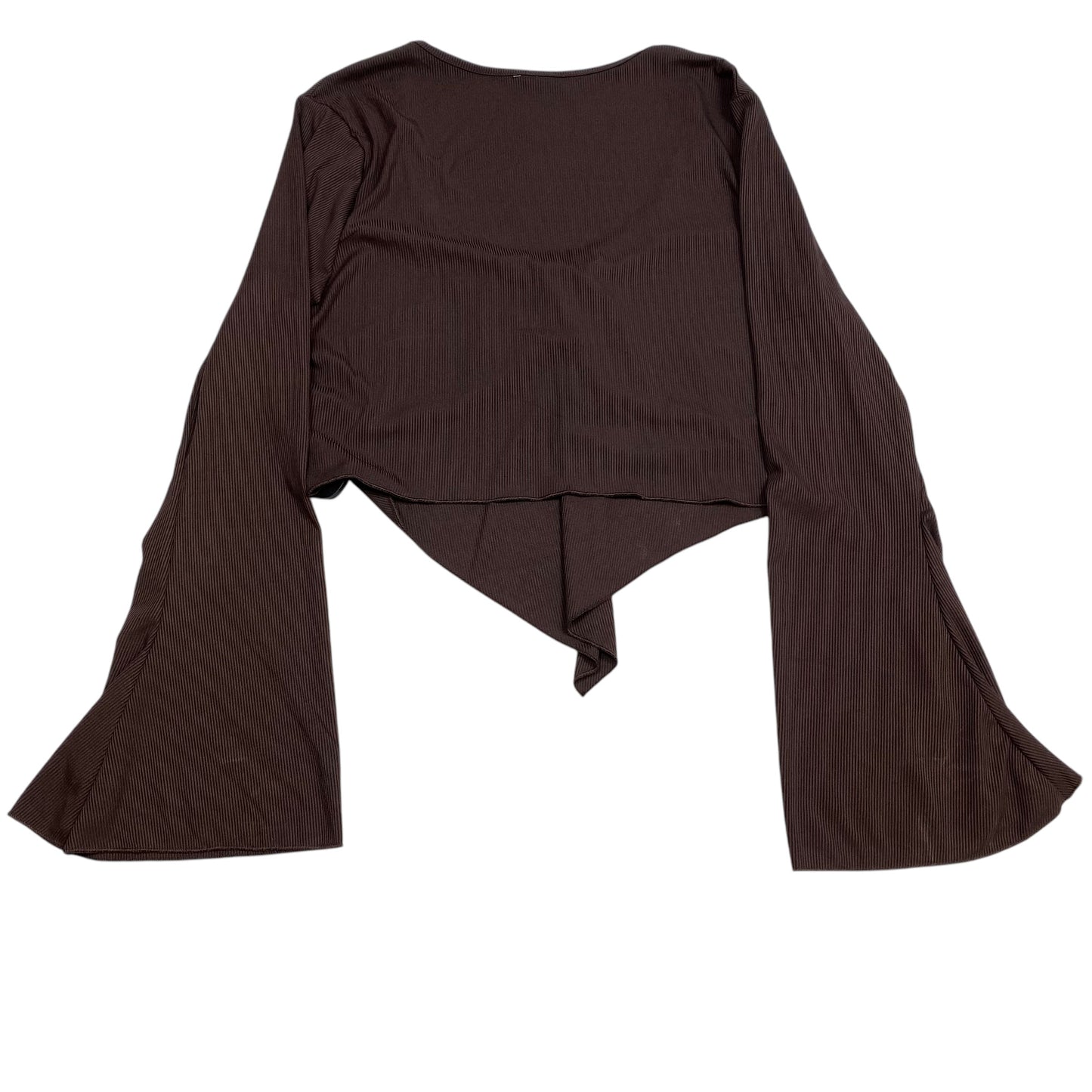 Top Long Sleeve By Clothes Mentor In Brown, Size: Xxl