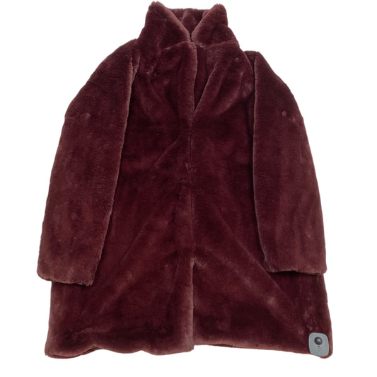 Coat Faux Fur & Sherpa By Nine West In Red, Size: L