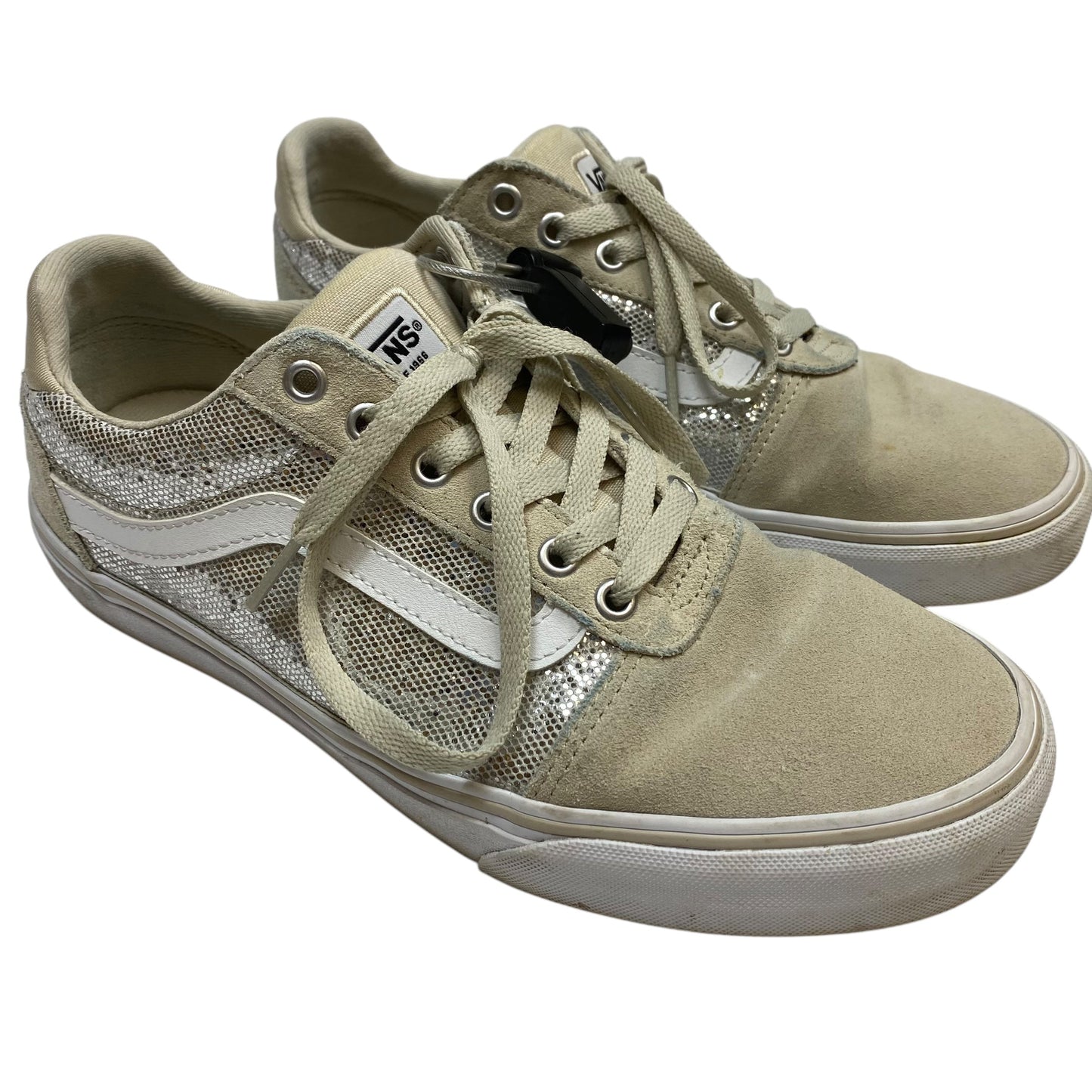 Shoes Sneakers By Vans In Cream, Size: 10