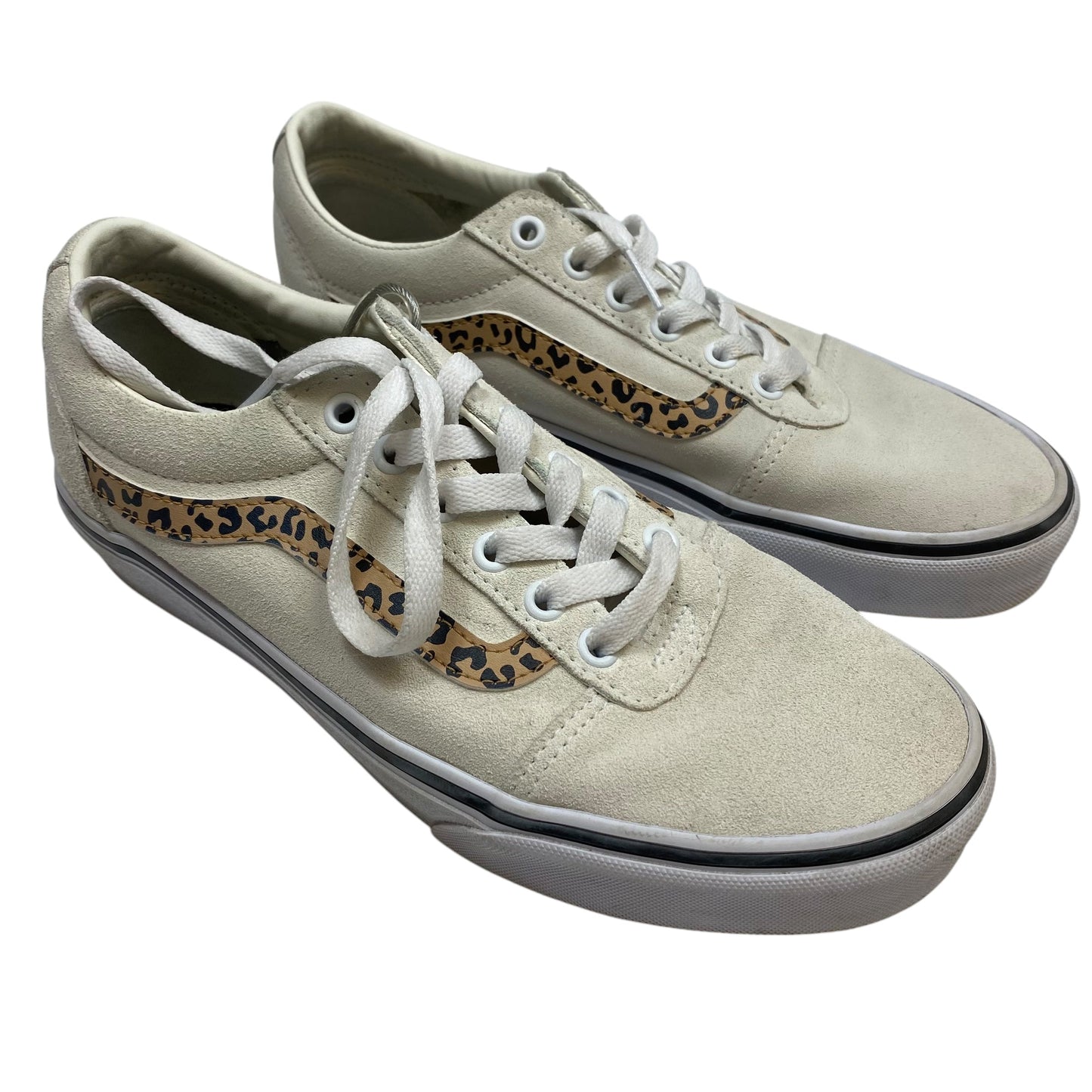 Shoes Sneakers By Vans In Cream, Size: 9.5