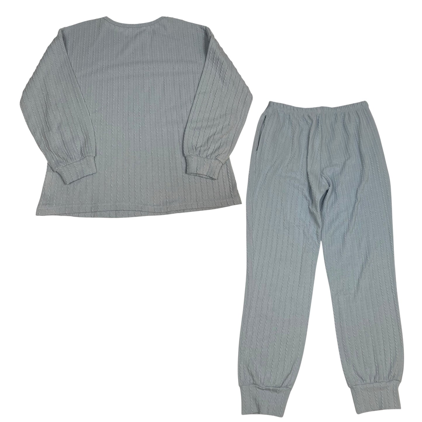 Pants Set 2pc By Ekouaer In Blue, Size: M