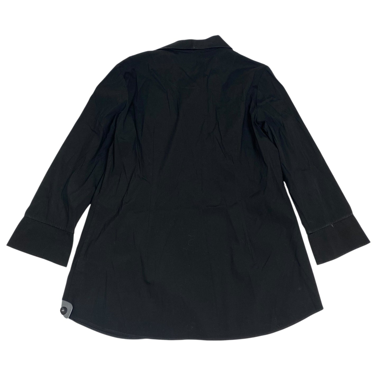 Top Long Sleeve Designer By Lafayette 148 In Black, Size: L