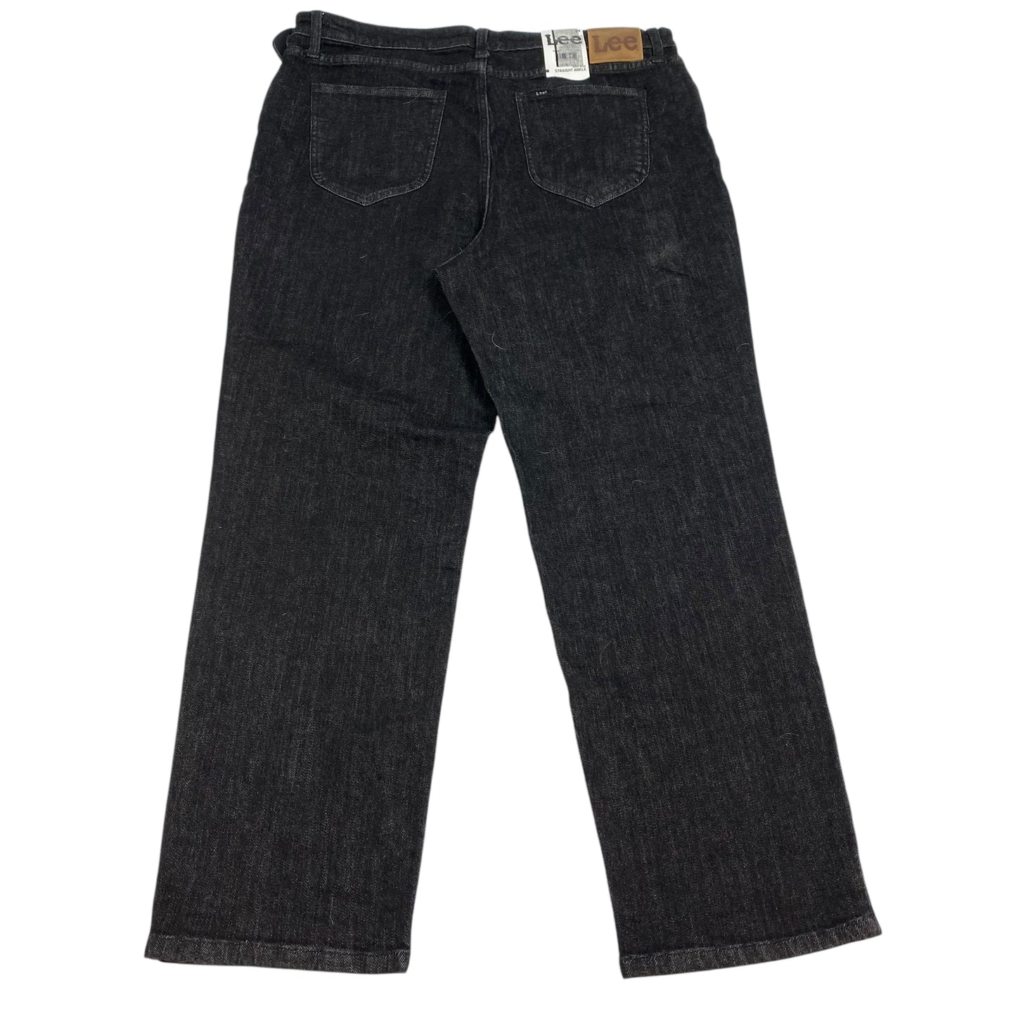 Jeans Straight By Lee In Black Denim, Size: 18