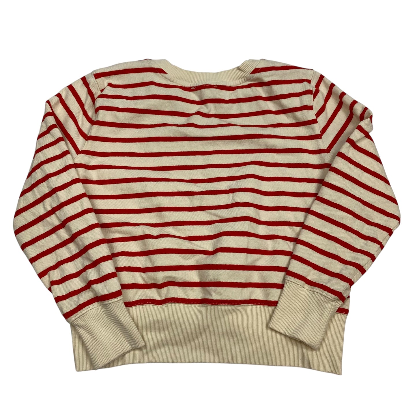 Sweatshirt Crewneck By A Loves A In Cream & Red, Size: M