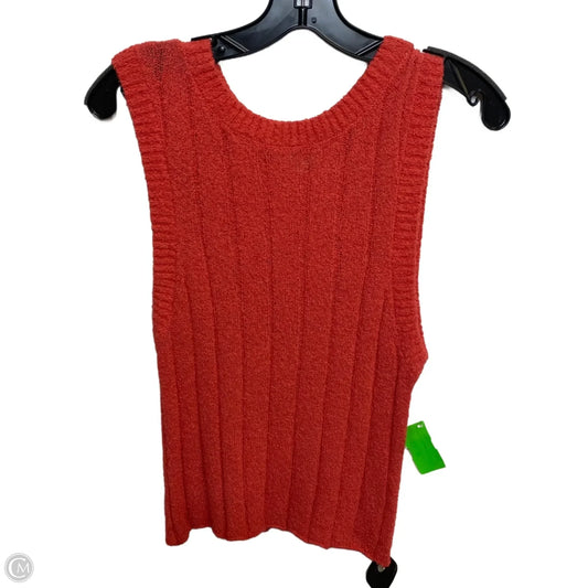 Vest Sweater By Z Supply In Orange, Size: L