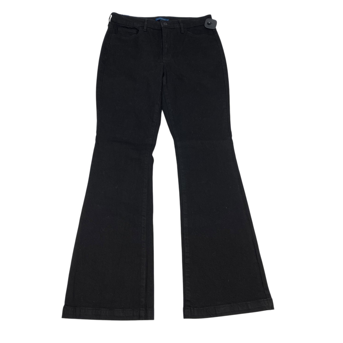 Jeans Flared By Biltmore In Black Denim, Size: 10