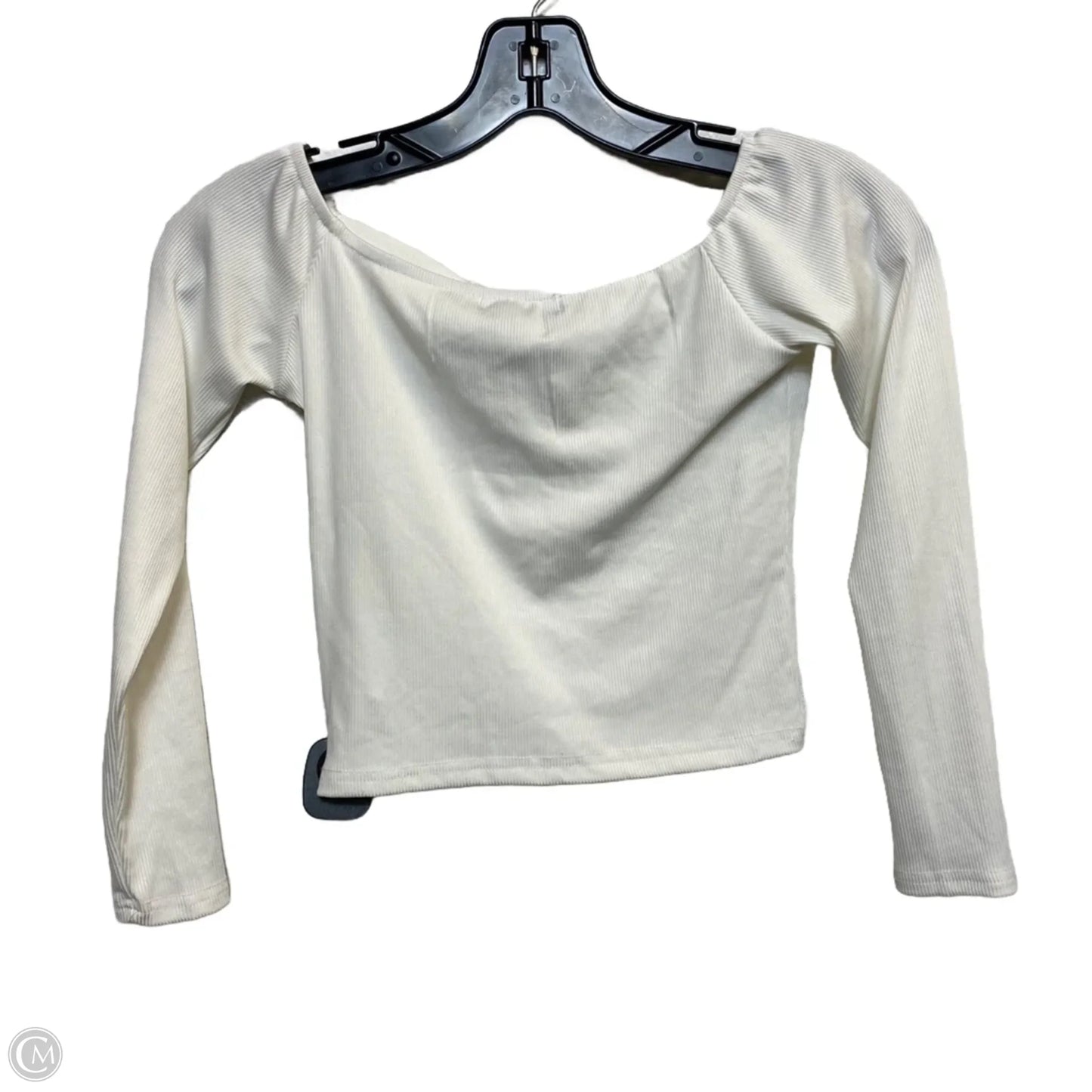 Top Long Sleeve By Shein In White, Size: Xs