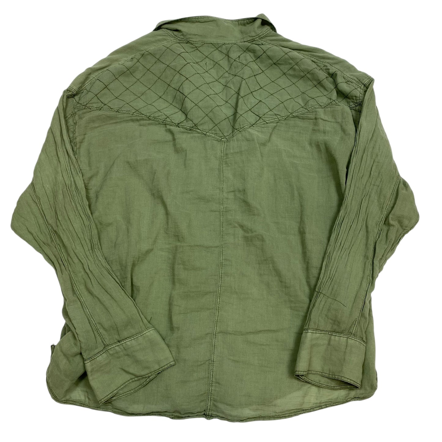 Top Long Sleeve By We The Free In Green, Size: S