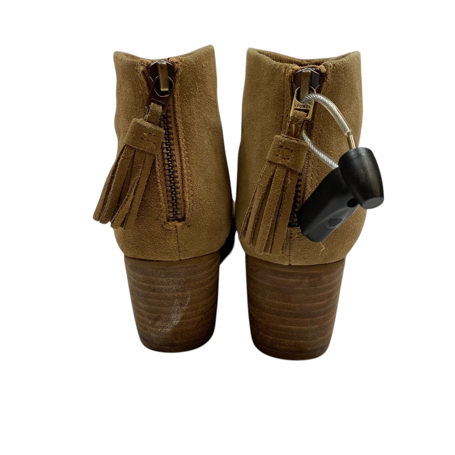 Boots Ankle Heels By Toms In Tan, Size: 6.5