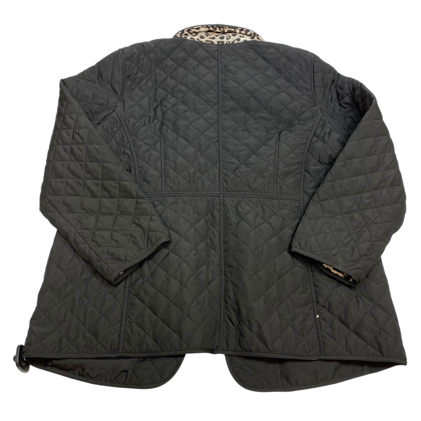 Jacket Puffer & Quilted By Chicos In Black, Size: Xl