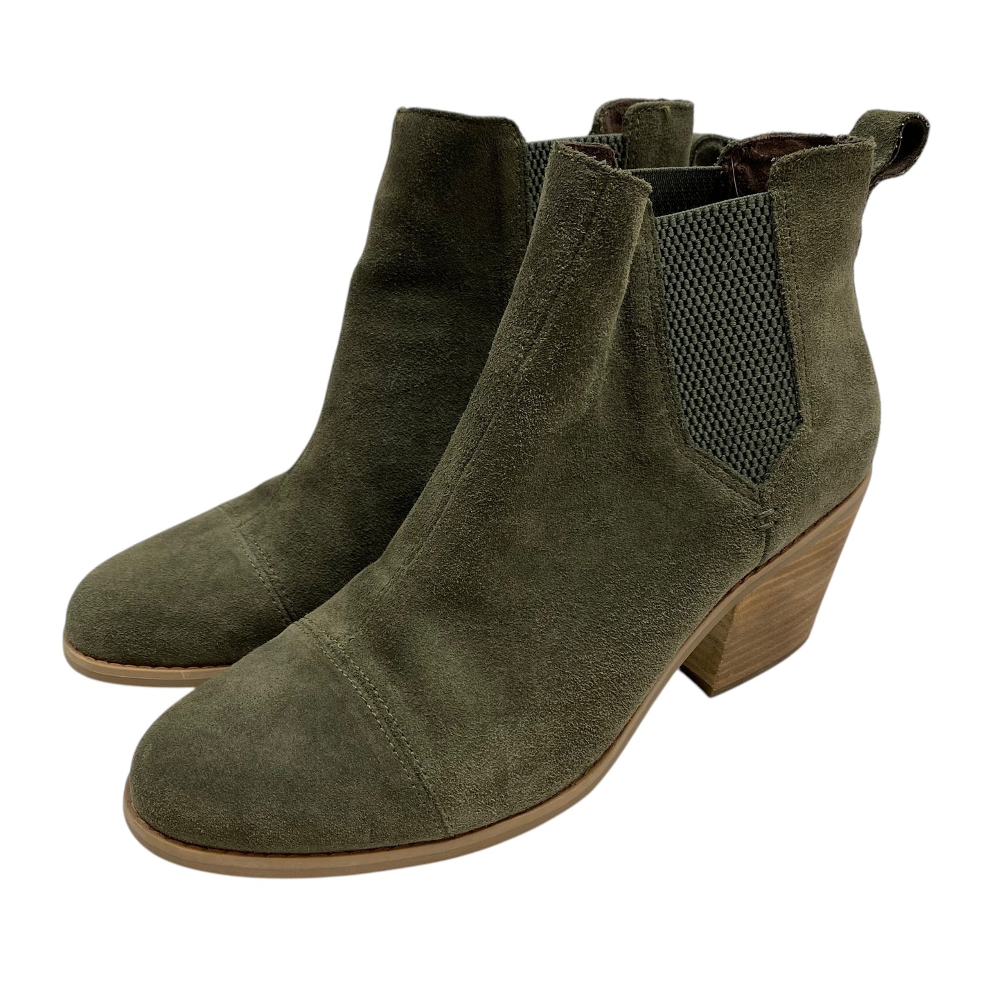 Boots Ankle Heels By Toms In Green, Size: 11