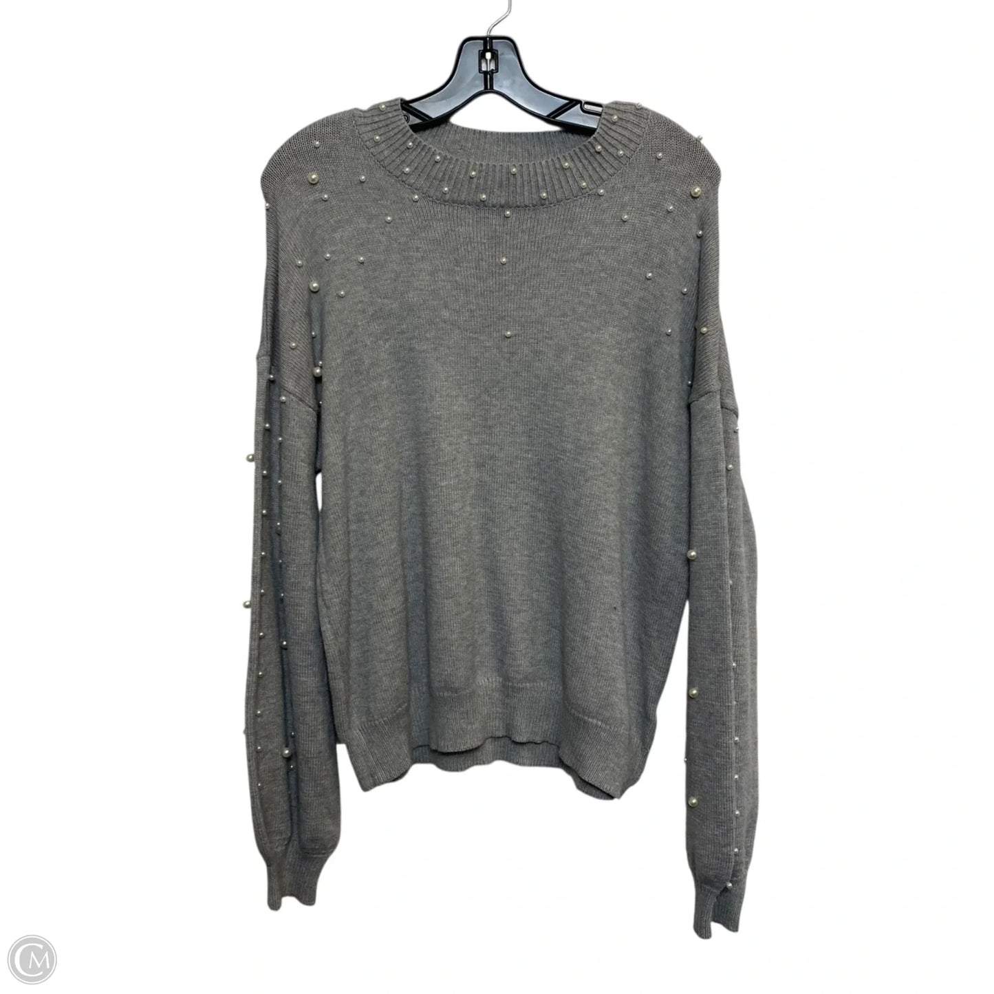 Sweater By Clothes Mentor In Grey, Size: M