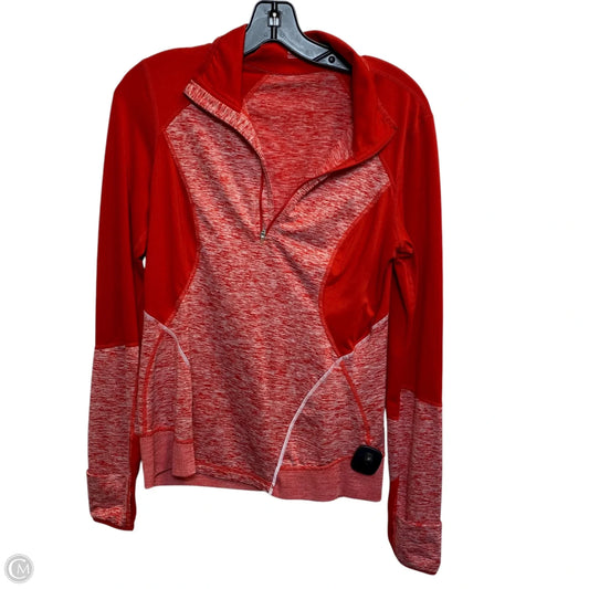 Athletic Top Long Sleeve Collar By Zella In Red, Size: M