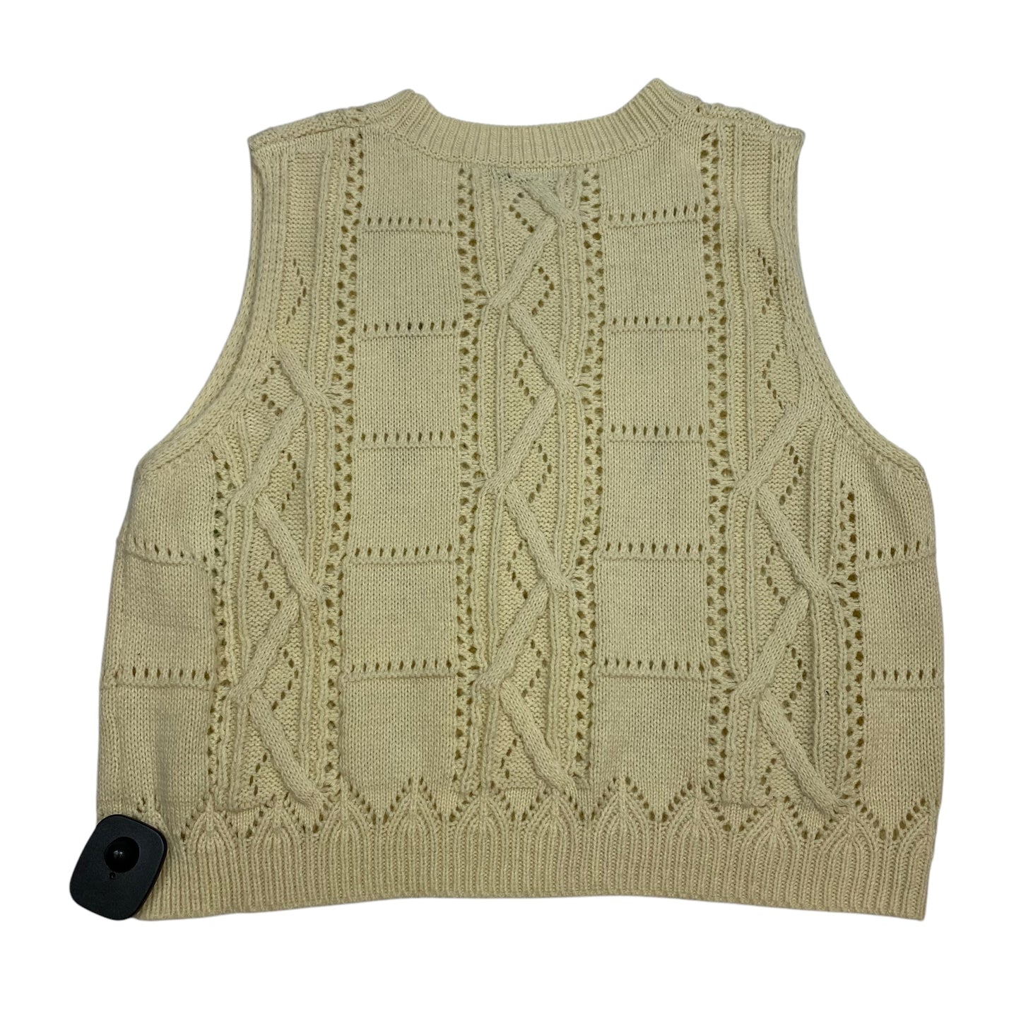 Vest Sweater By Shein In Cream, Size: L