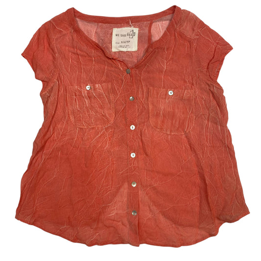 Top Short Sleeve By We The Free In Orange, Size: Xs