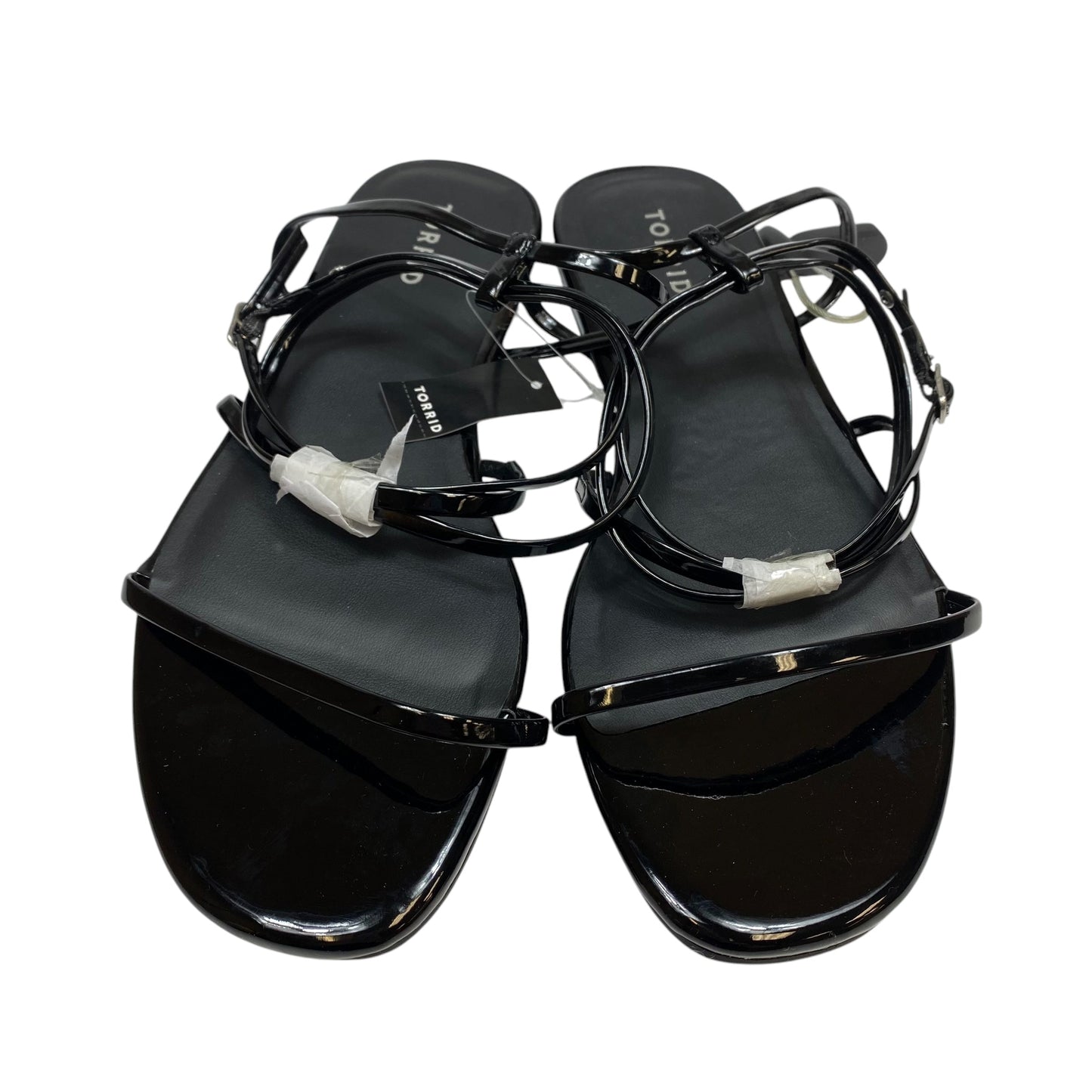 Sandals Flats By Torrid In Black, Size: 11.5