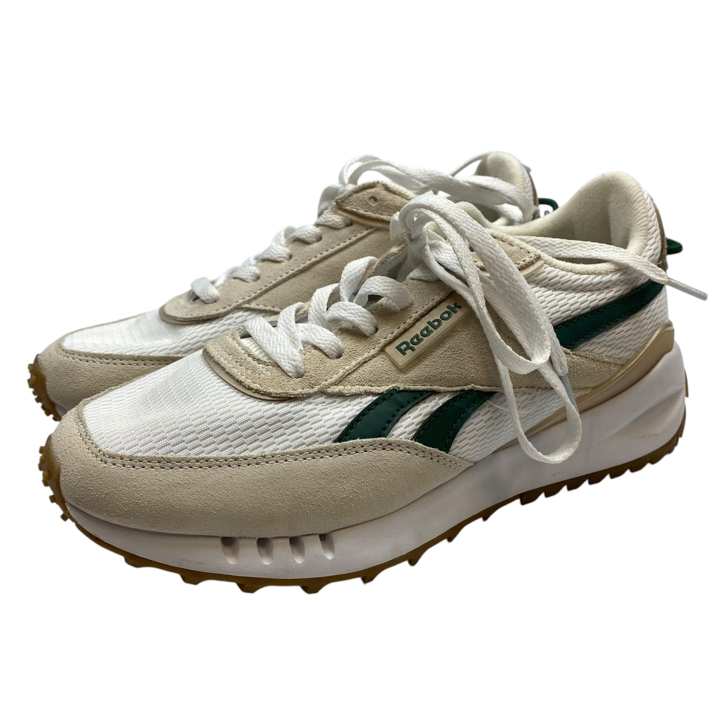 Shoes Athletic By Reebok In Cream & Green, Size: 7.5