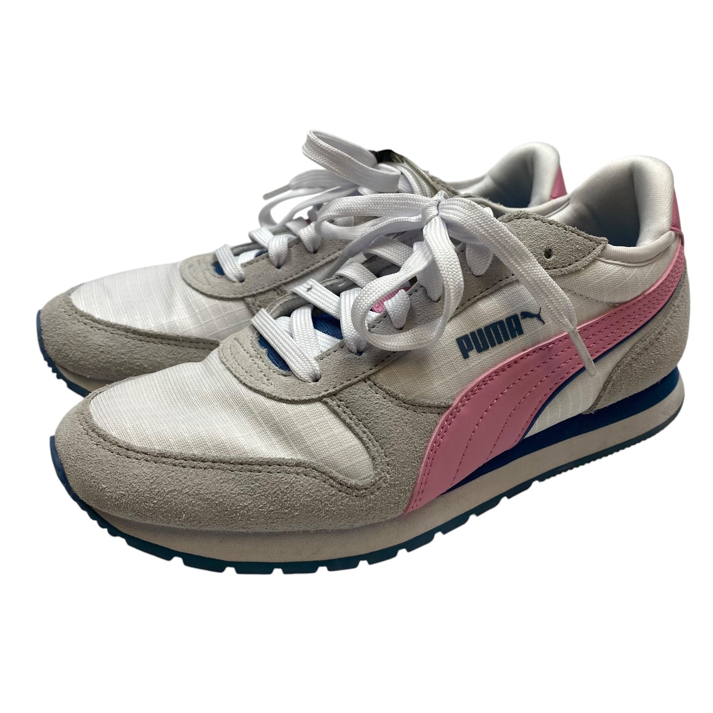 Shoes Athletic By Puma In Grey & Pink, Size: 6