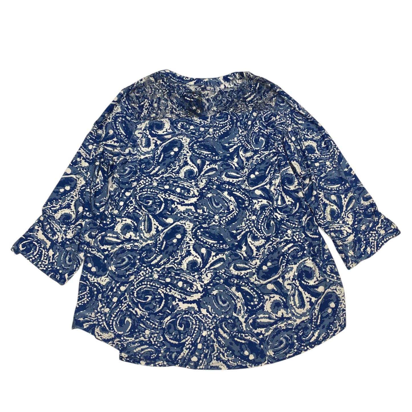 Top Long Sleeve By Ava & Grace In Blue, Size: 1x