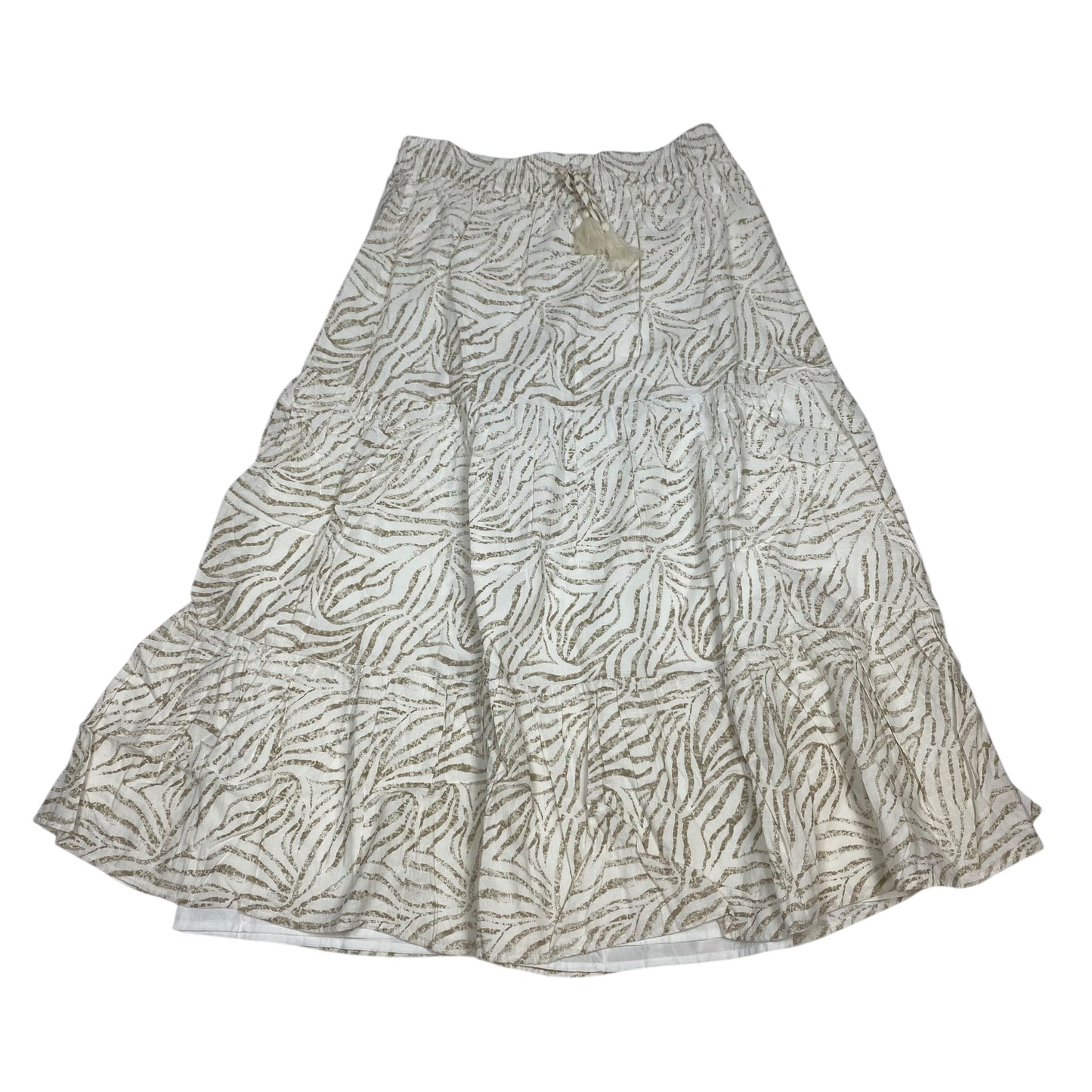 Skirt Midi By New Directions In Cream, Size: L