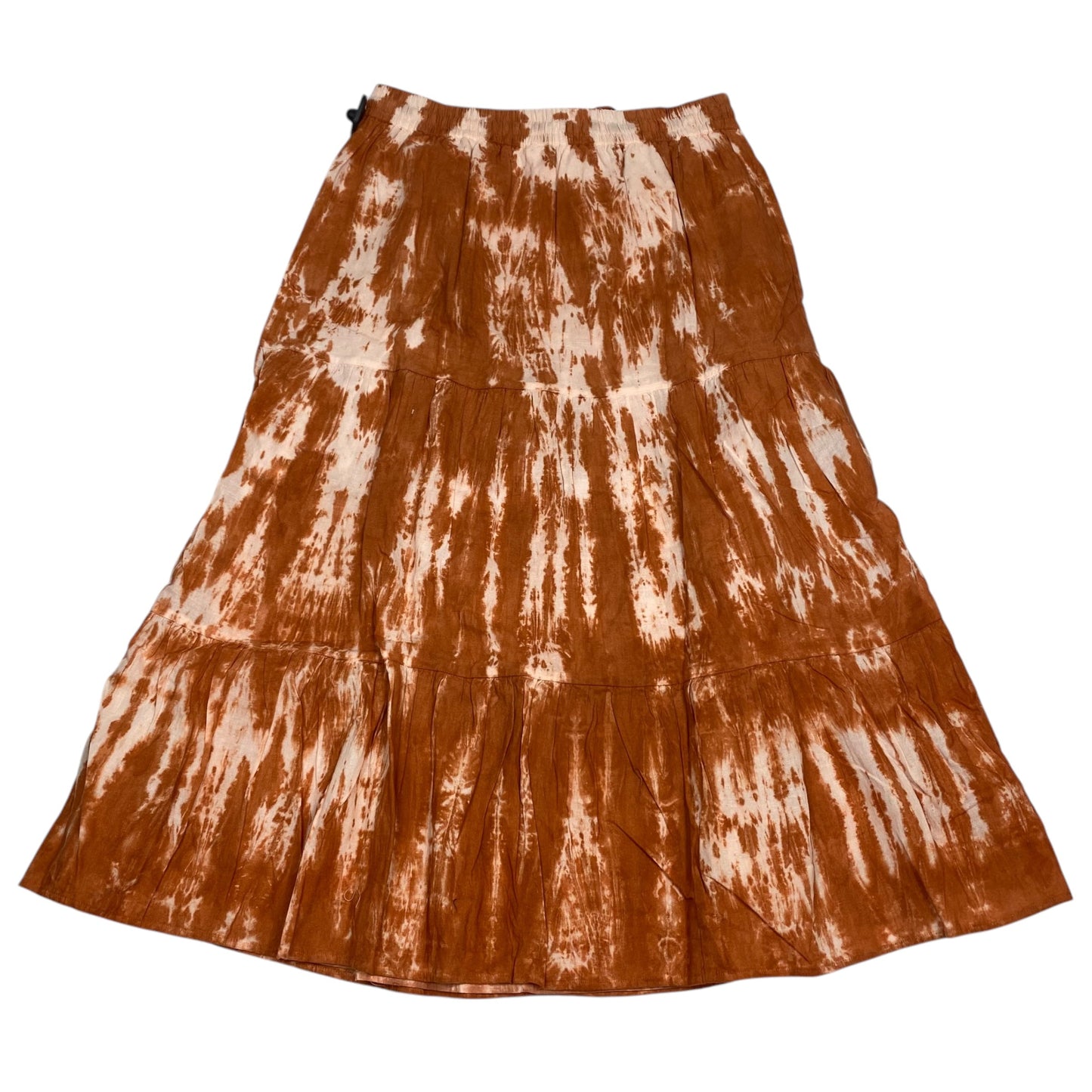 Skirt Midi By New Directions In Orange, Size: L