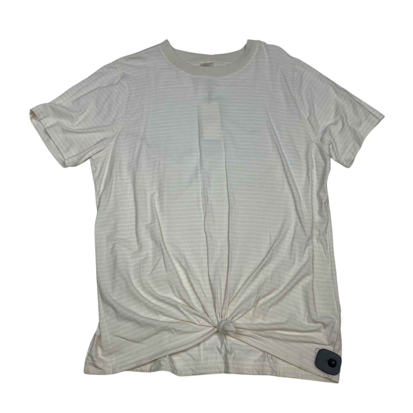 Top Short Sleeve By Calia In Cream, Size: Xl