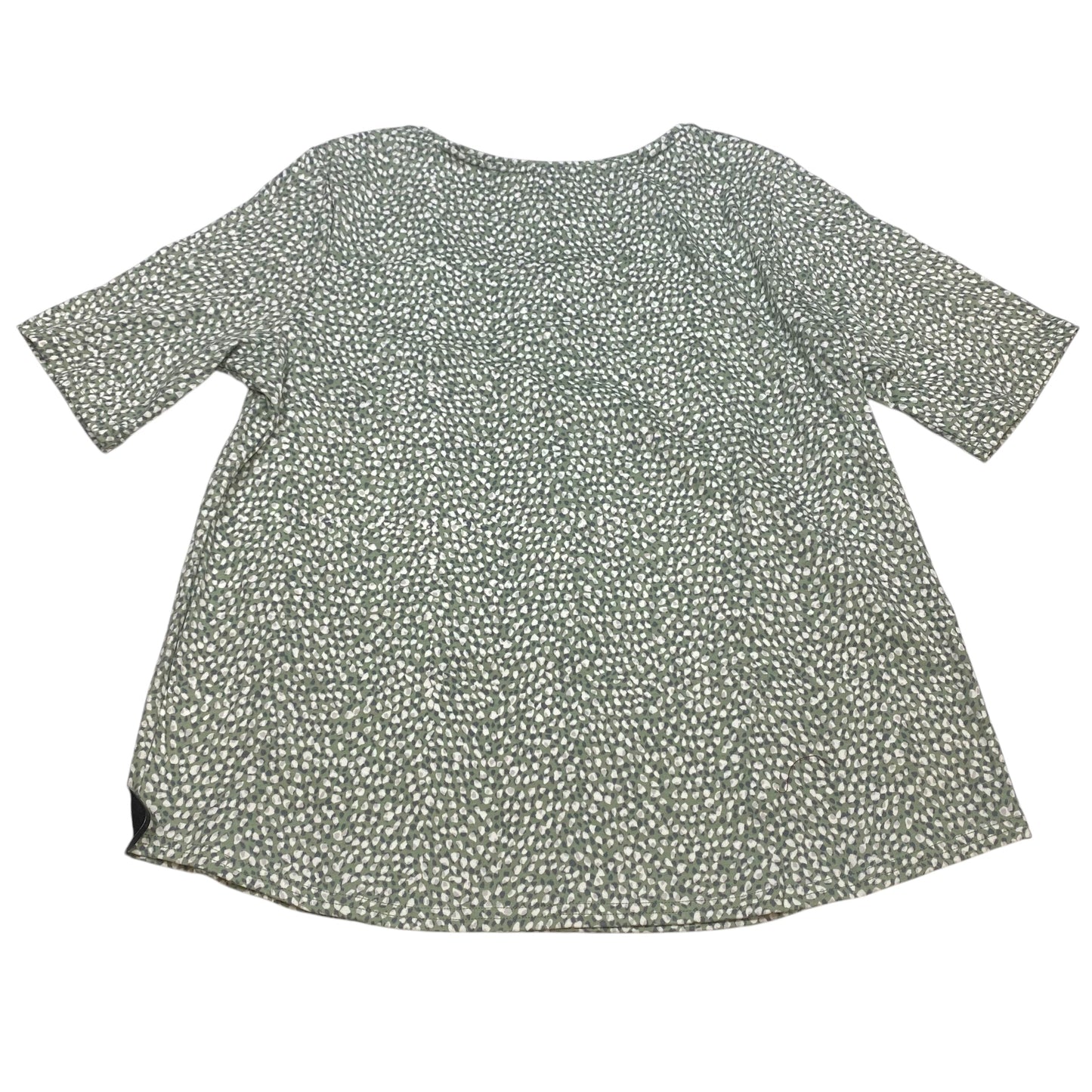 Top Short Sleeve By Croft And Barrow In Green, Size: Xl