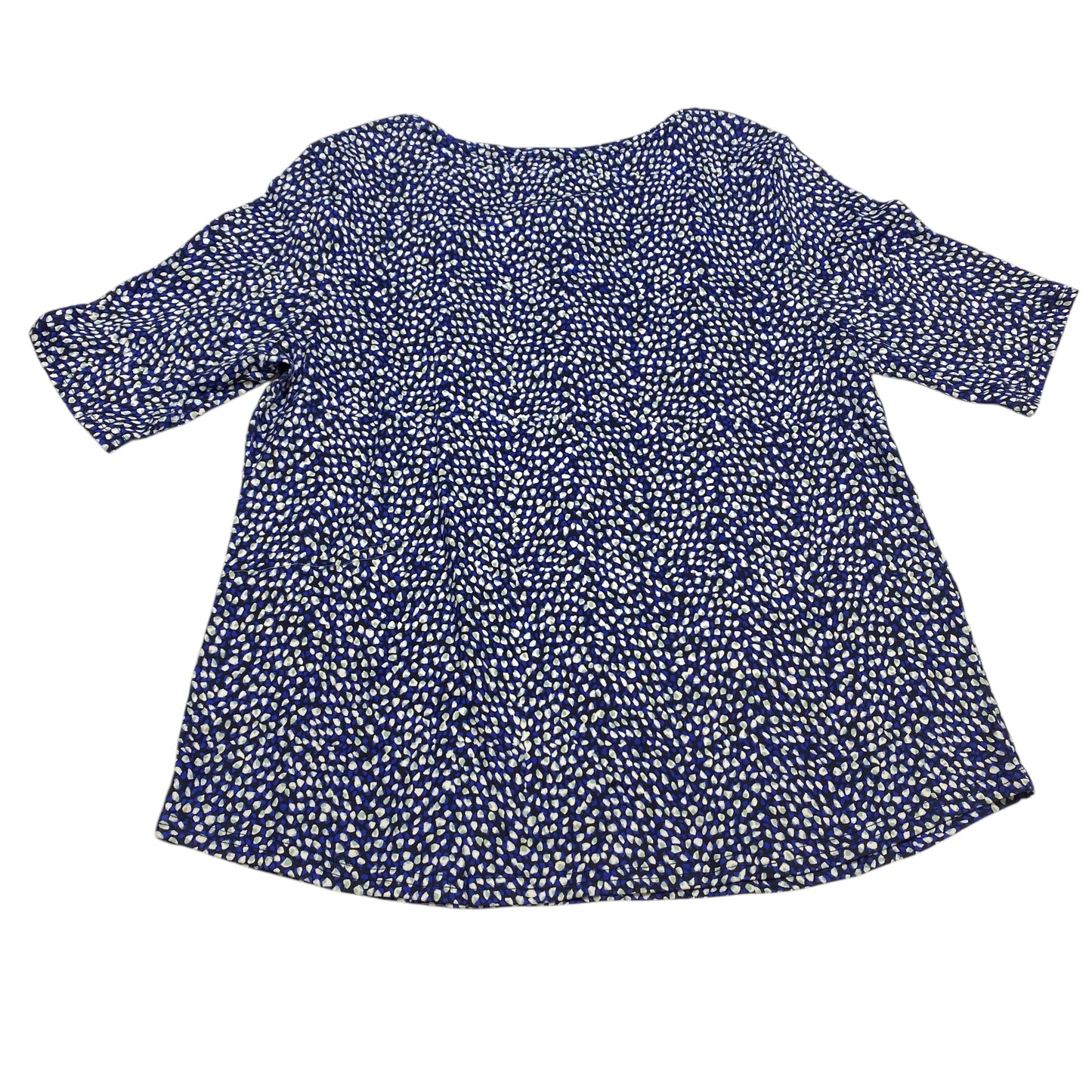 Top Short Sleeve By Croft And Barrow In Blue, Size: Xl