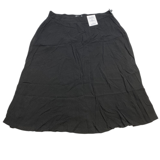 Skirt Midi By Croft And Barrow In Black, Size: L