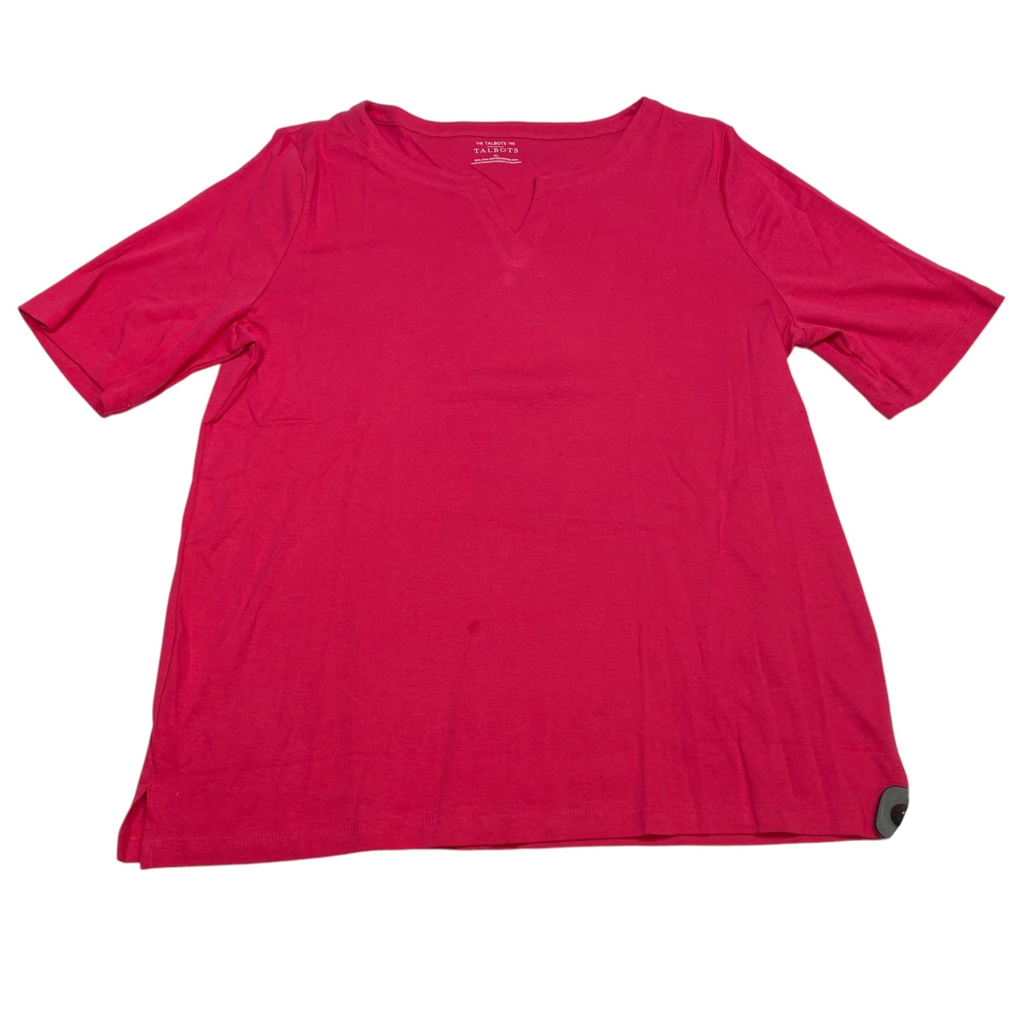 Top Short Sleeve By Talbots In Pink, Size: Xl