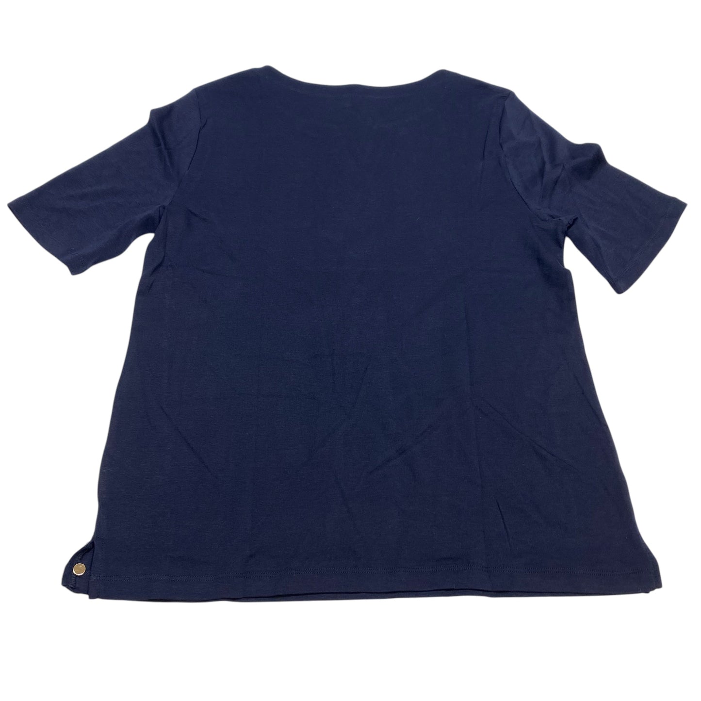 Top Short Sleeve By Talbots In Navy, Size: Xl