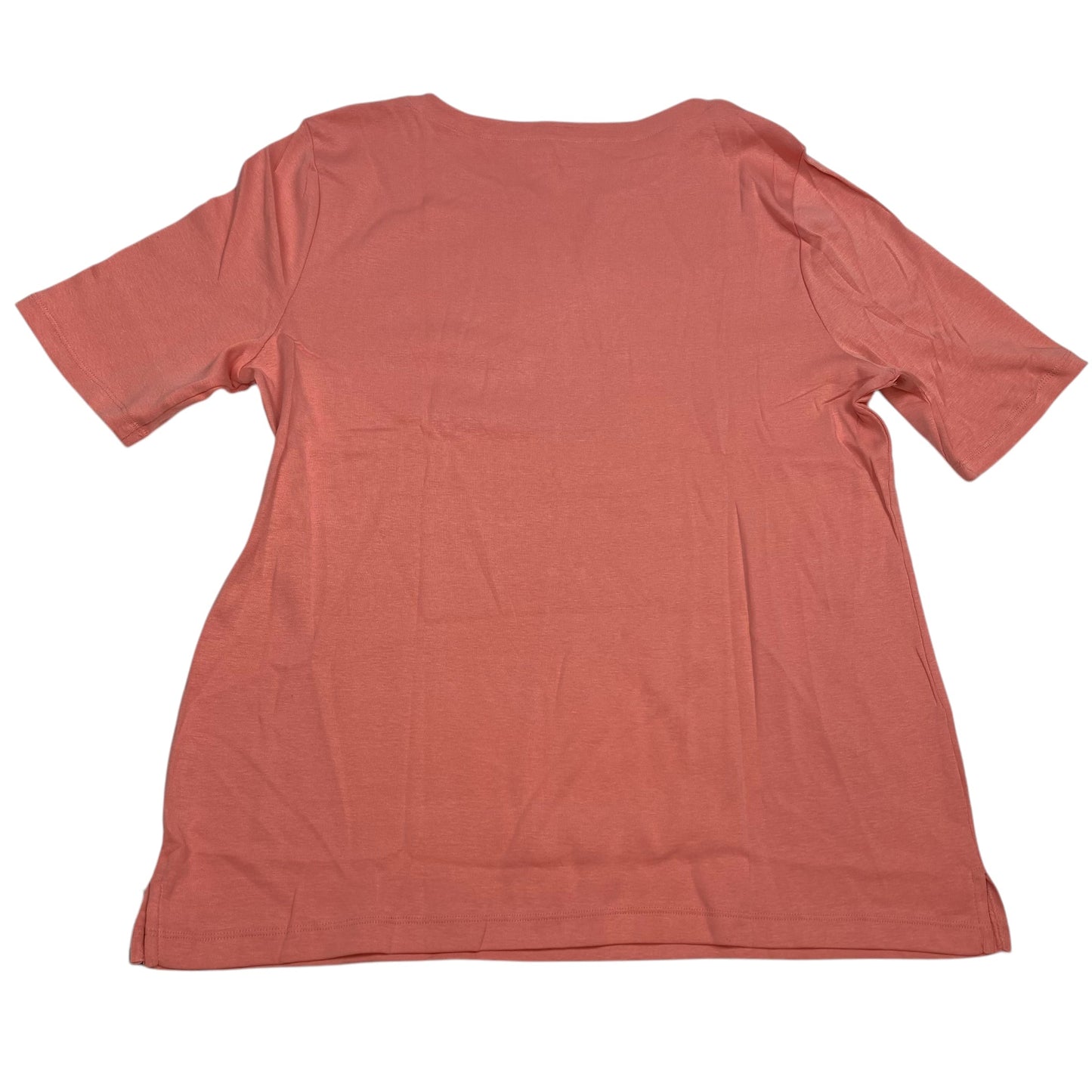 Top Short Sleeve By Talbots In Pink, Size: Xl