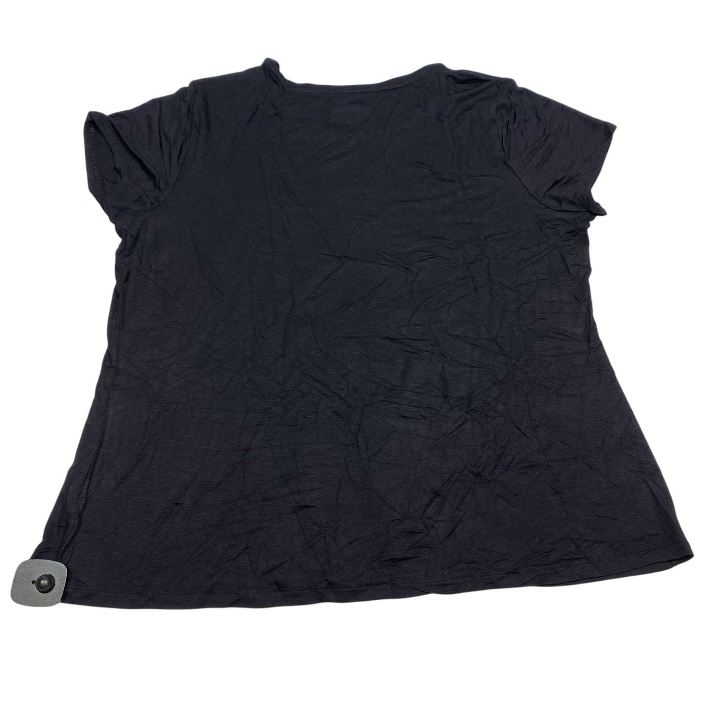 Top Short Sleeve Basic By Apt 9 In Black, Size: Xxl