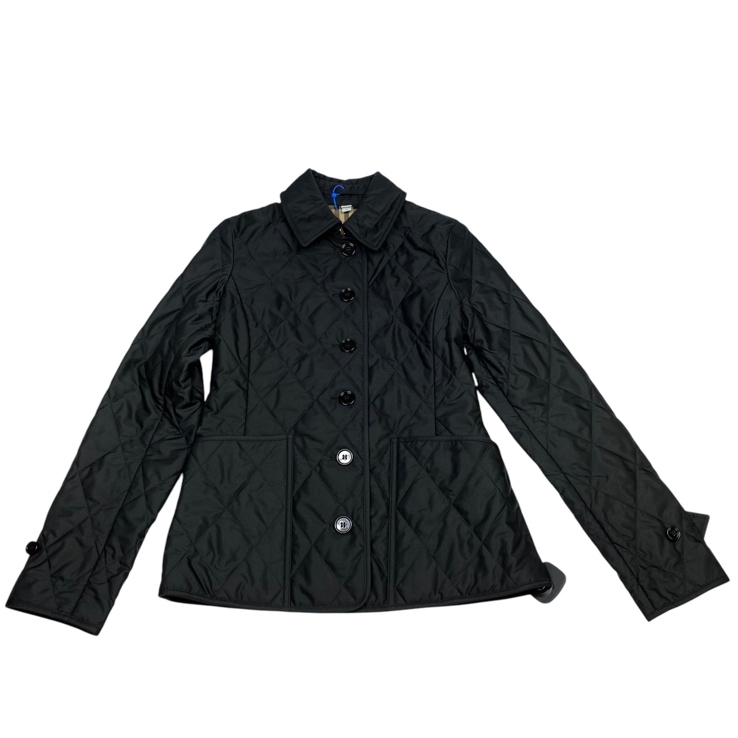 Jacket Luxury Designer By Burberry In Black, Size: Xs