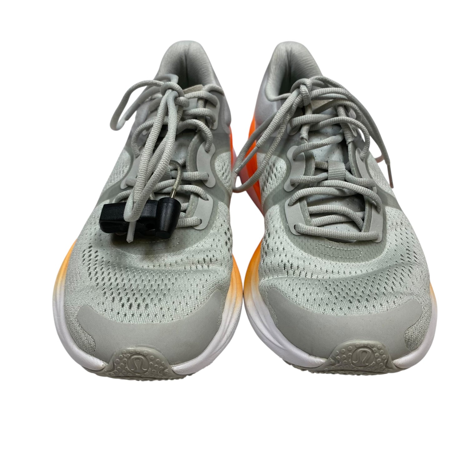 Shoes Athletic By Lululemon In Grey & Orange, Size: 7.5