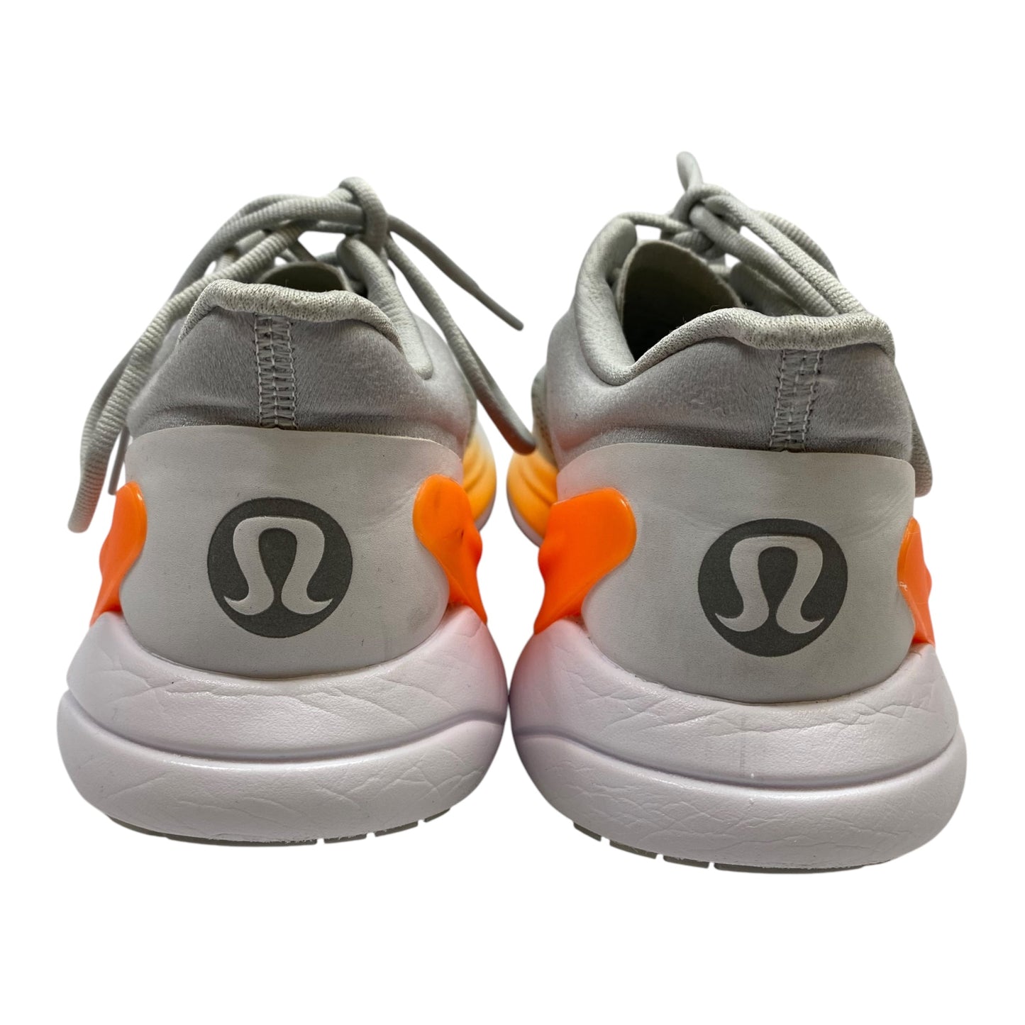 Shoes Athletic By Lululemon In Grey & Orange, Size: 7.5