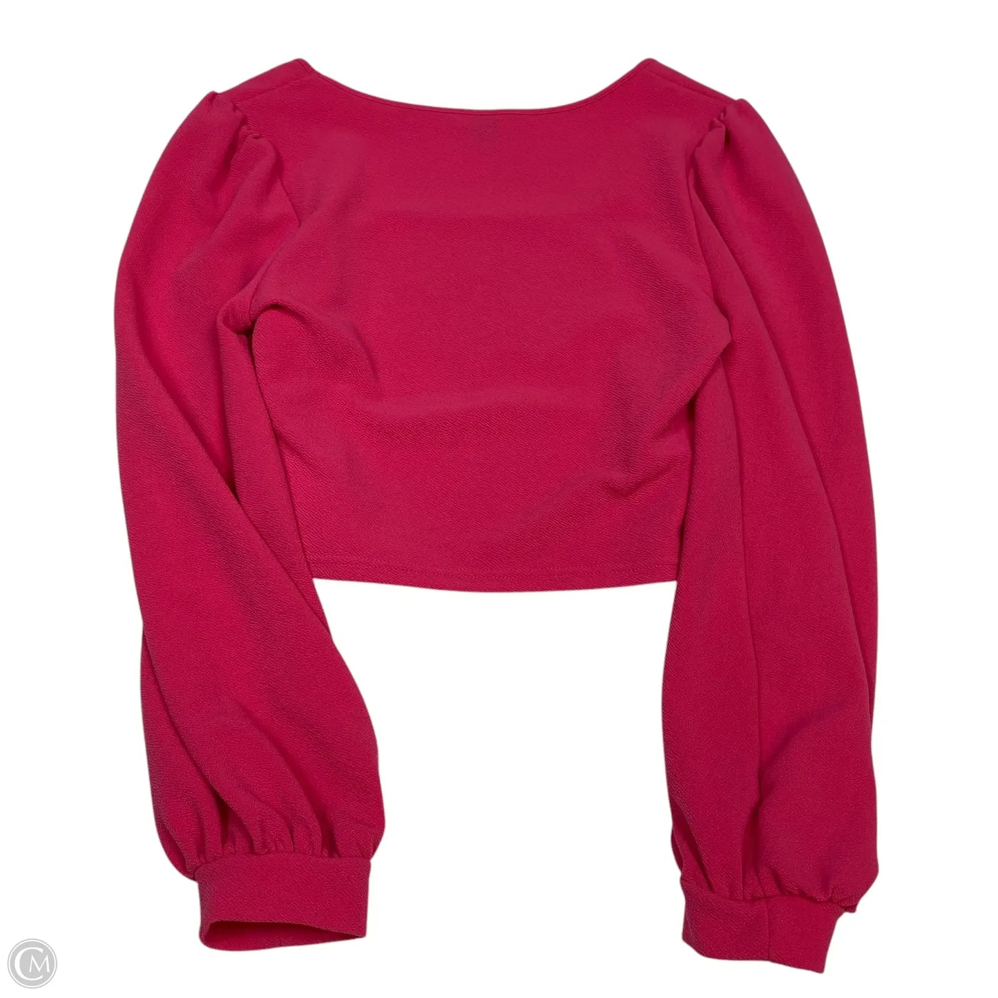 Top Long Sleeve By Shein In Pink, Size: L