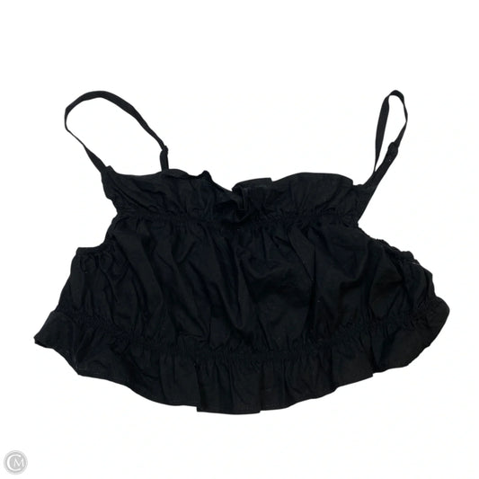 Top Sleeveless By H&m In Black, Size: M