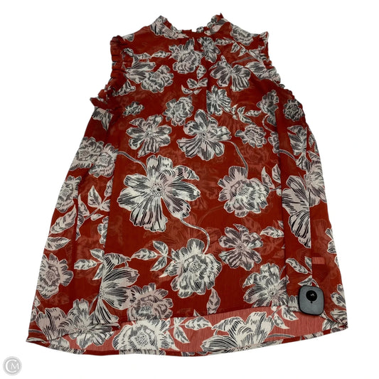 Top Sleeveless By Who What Wear In Brown, Size: L