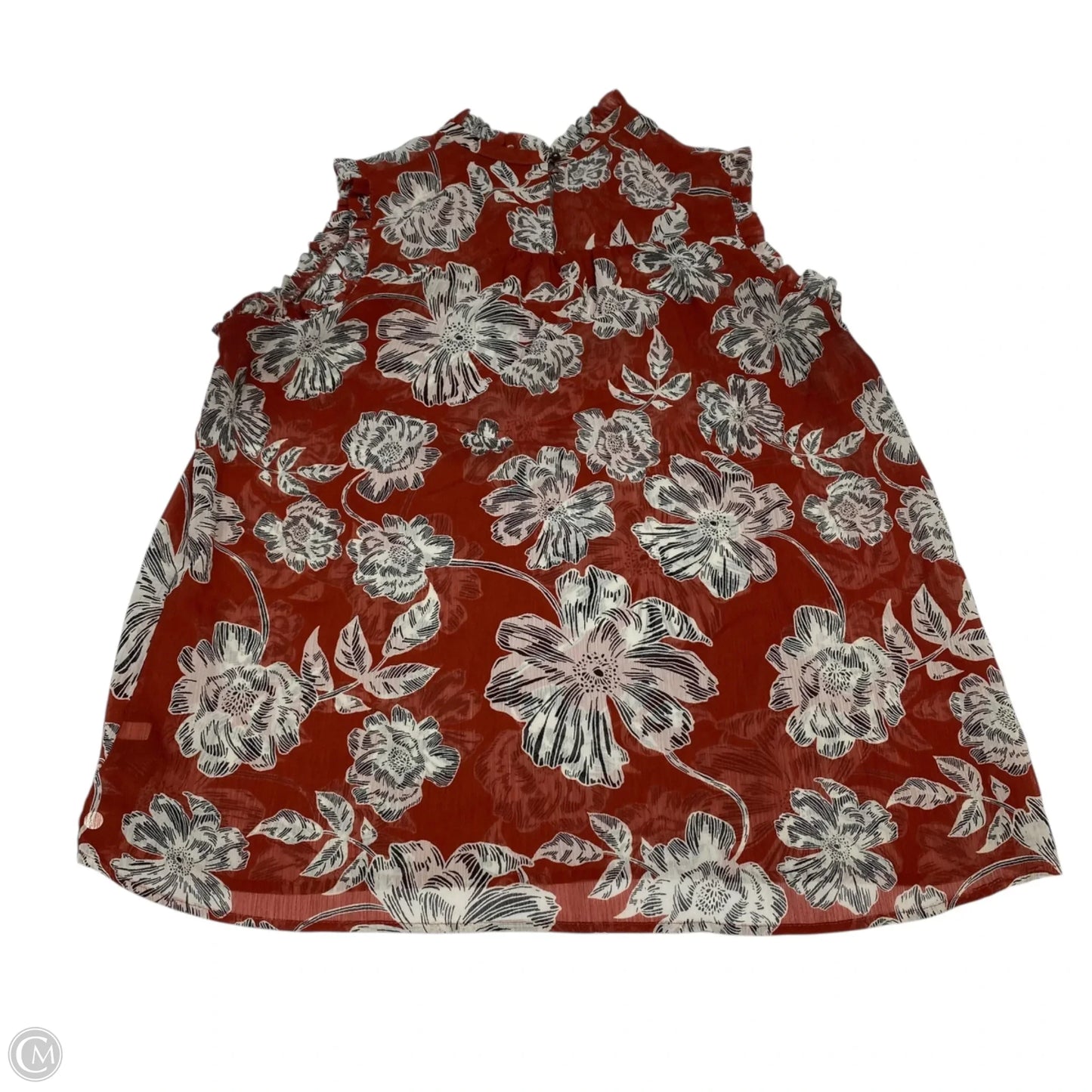 Top Sleeveless By Who What Wear In Brown, Size: L