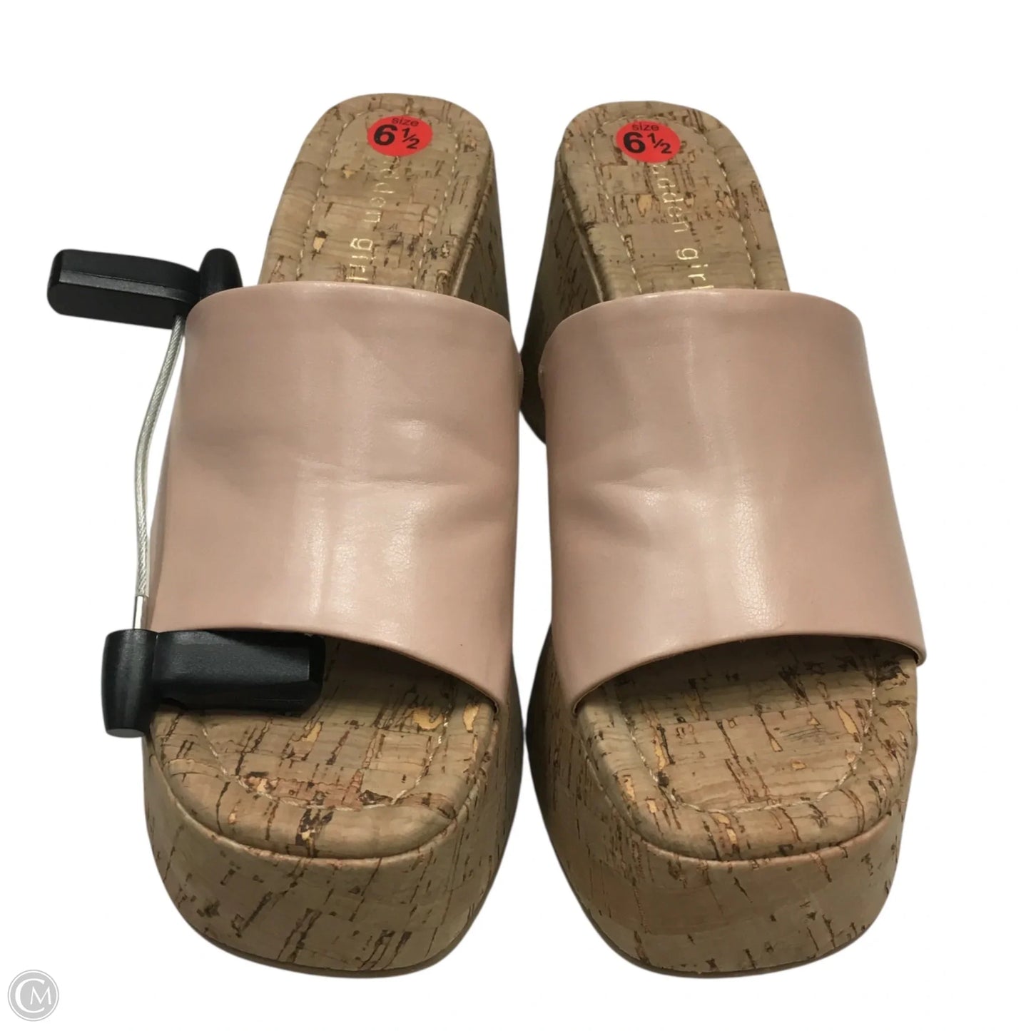 Sandals Heels Wedge By Madden Girl In Pink, Size: 6.5