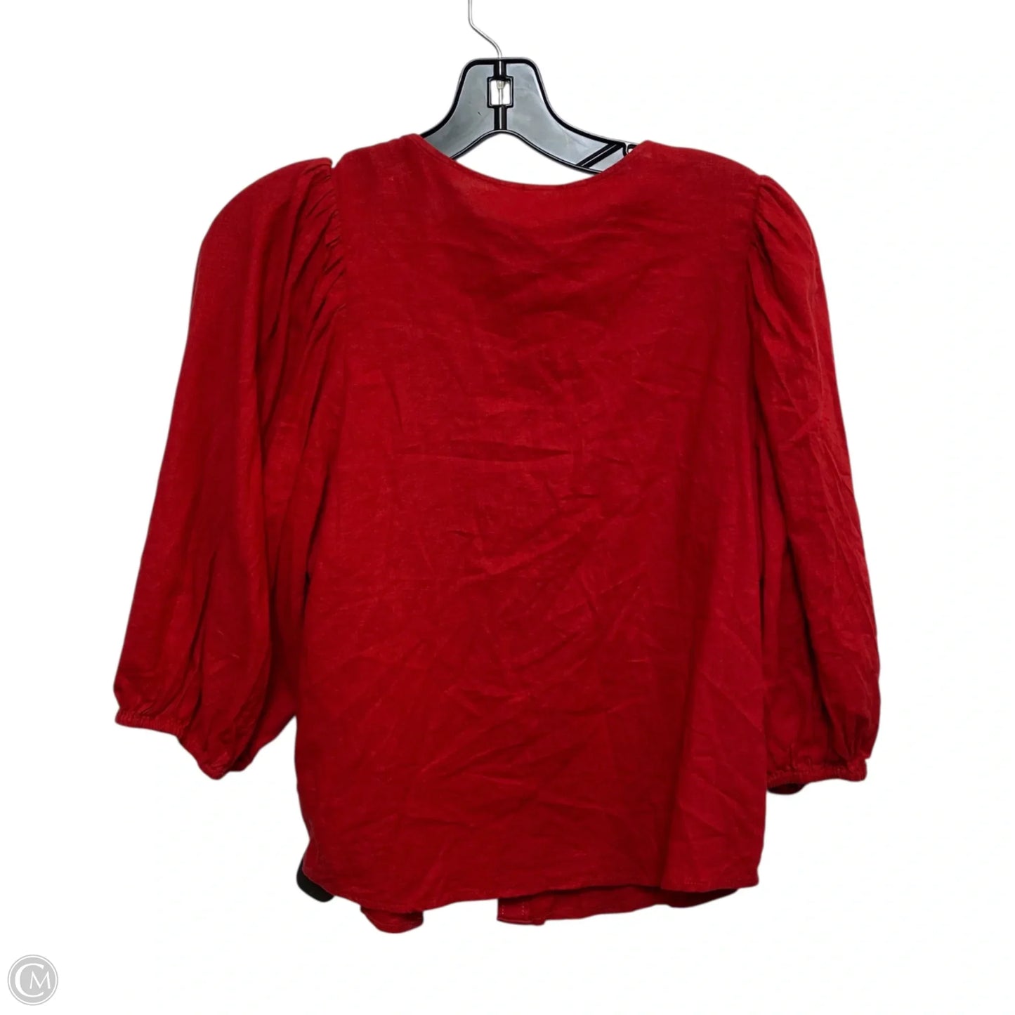 Top 3/4 Sleeve By H&m In Red, Size: S